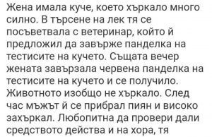 Този ГОТИН ВИЦ ме разби! Жена имала куче, което хъркало много силно. В търсене на лек тя се посъветвала с